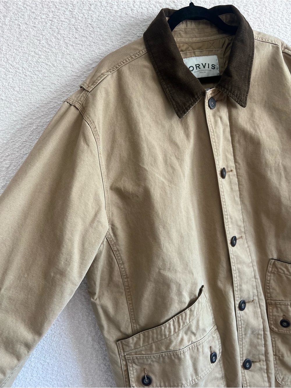 Orvis Men’s Vintage Corduroy Collar Barn Chore Heritage Jacket Size XXL - Picture 4 of 14